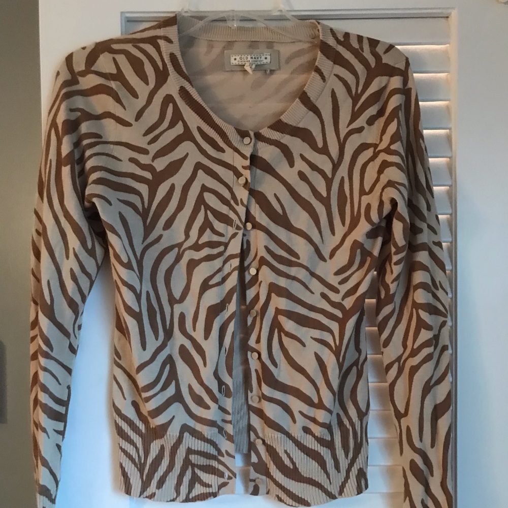 Old Navy leopard cardigan
